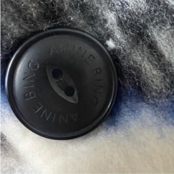 Anine Bing The Oakley Shacket Oversized In Cream Tartan Plaid Jacket Size L - Picture 12 of 16